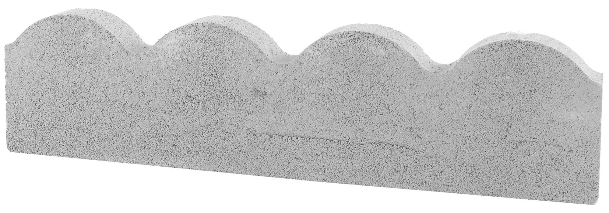 Bradstone Traditional Scalloped Grey Paving edging (H)150mm (T)50mm