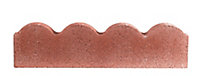 Bradstone Traditional Scalloped Red Paving edging (H)150mm (T)50mm