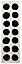 Brady Spot Black & white Runner 200cmx60cm
