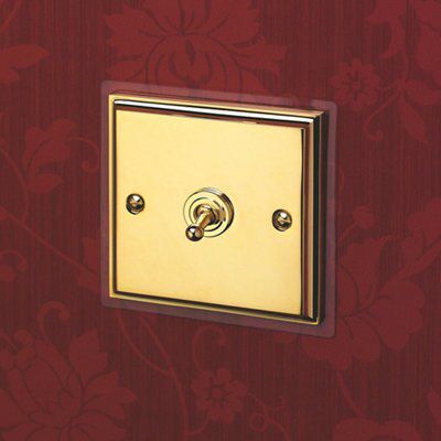 Brass 6A 2 way 1 gang Toggle Switch