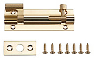 Brass Barrel Door bolt N236 (L)76mm (W)25mm