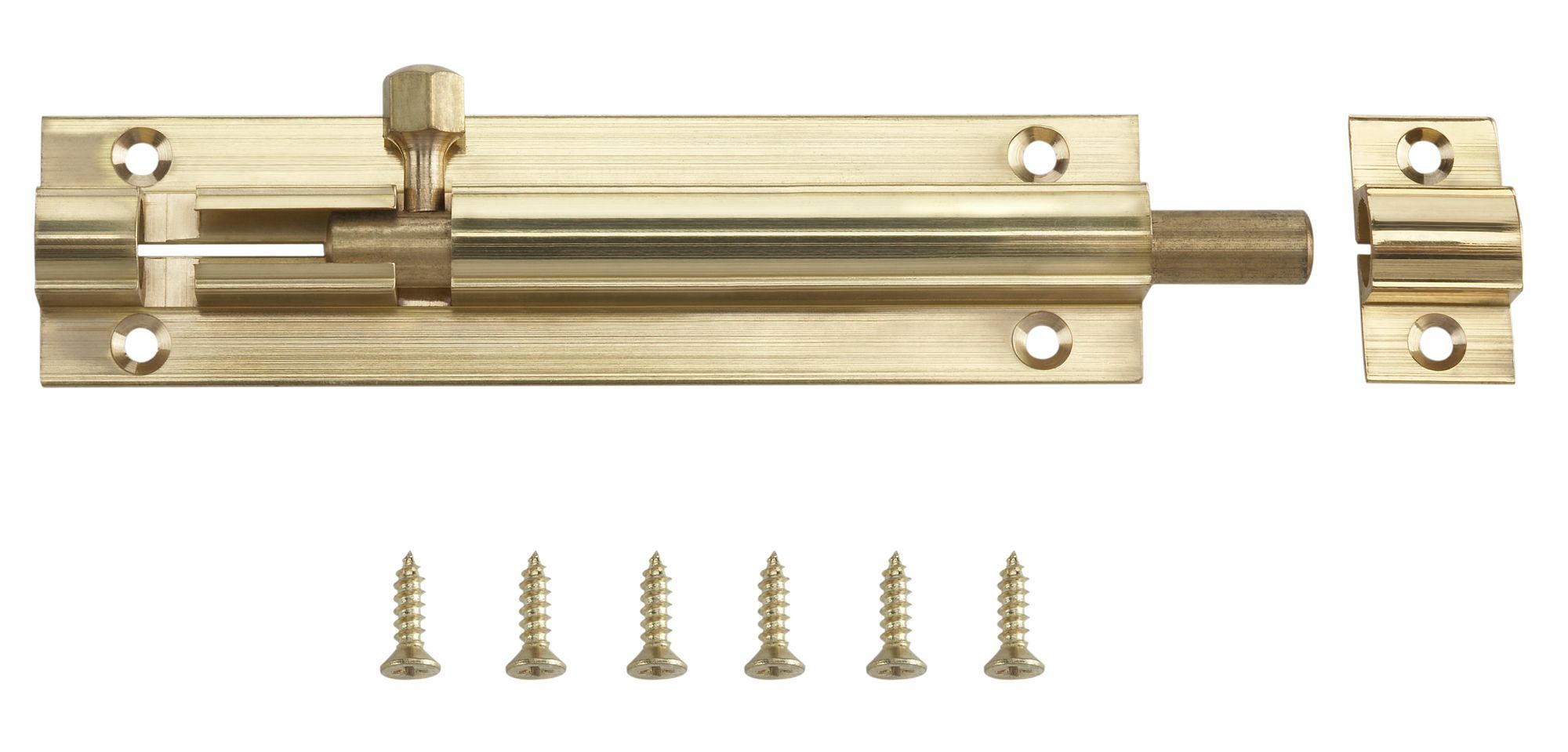 Brass Barrel Door bolt N382 (L)102mm (W)26mm