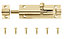 Brass Barrel N233 Door bolt (L)76mm (W)25mm