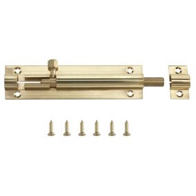 Brass Barrel N382 Door bolt (L)102mm (W)26mm