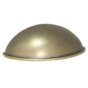 Brass effect Cup Cabinet Pull handle (H)26mm