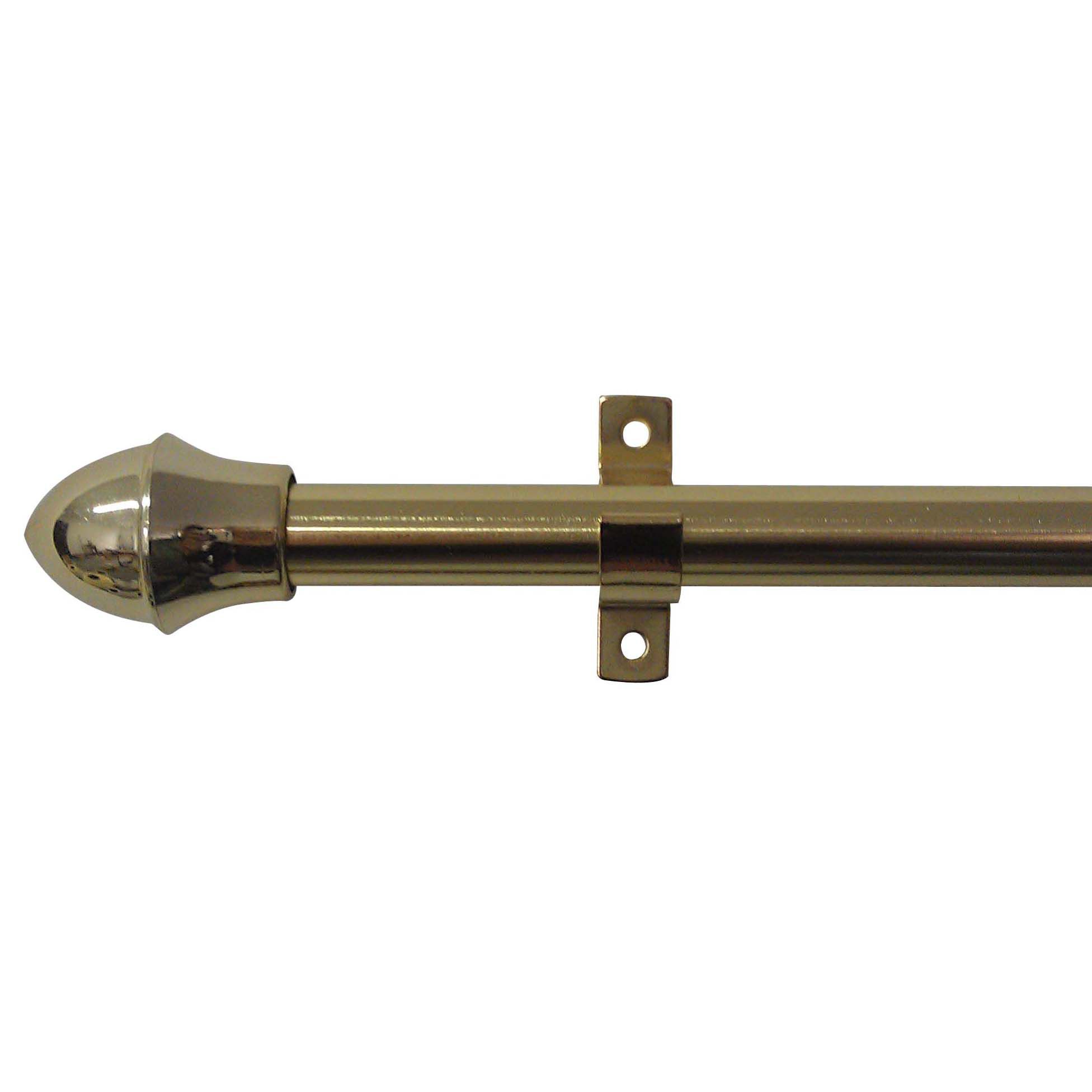 Brass effect Extendable Curtain pole (Dia)10mm DIY at B&Q