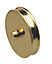 Brass effect Metal End cap (L)215mm (W)95mm, Pack of 2