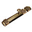 Brass effect Metal Flat Door bolt (L)204mm (W)38.2mm