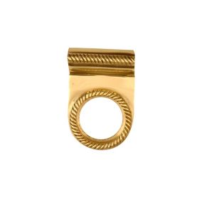 Brass effect Rope Metal Cylinder Pull latch, (L)70mm