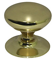 Brass effect Round Furniture Knob (Dia)33mm