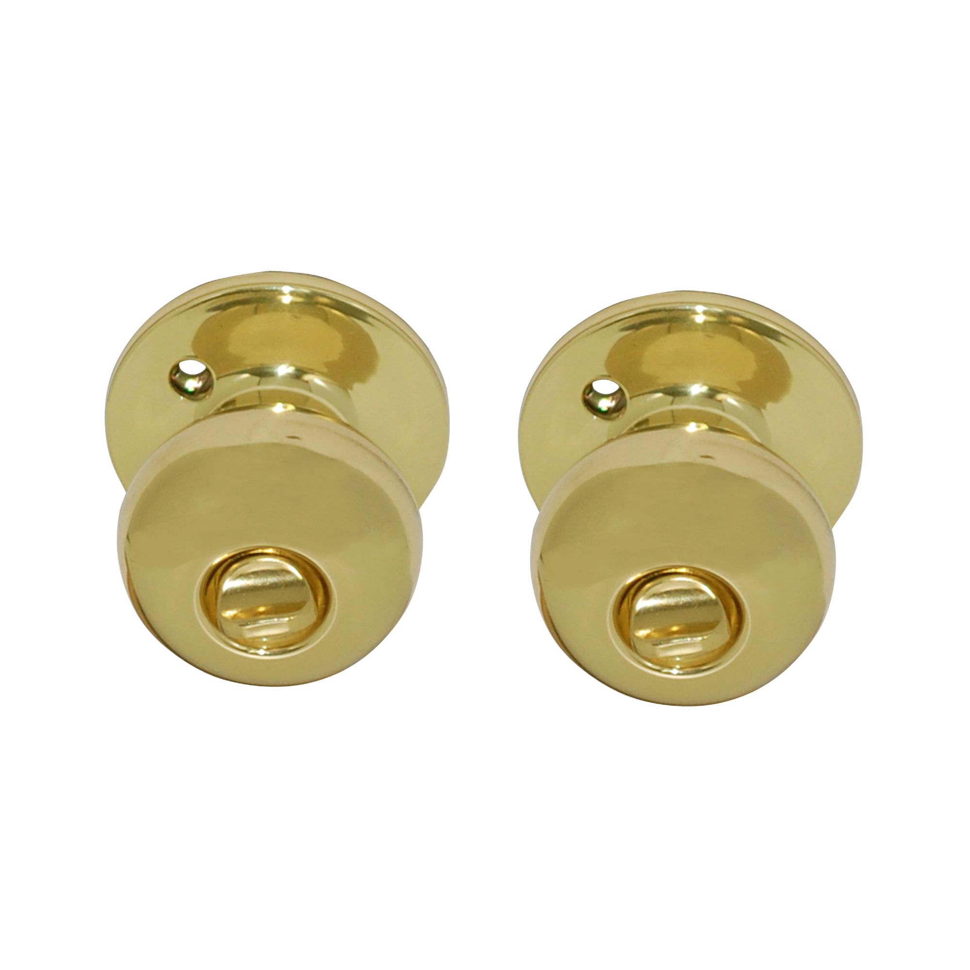 Brass effect Round Internal Door knob