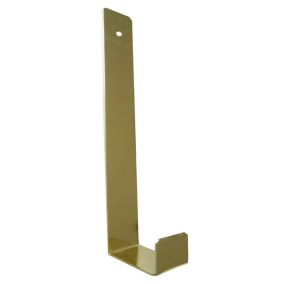 Brass effect Steel Angle bracket (H)26mm (W)37mm (L)202mm