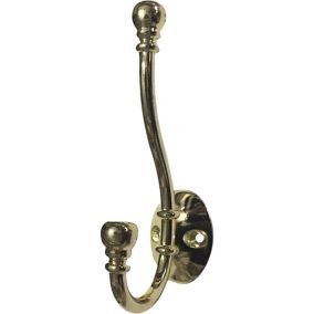 Brass effect Zinc alloy Double Oval Hook