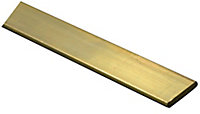 Brass Flat Bar, (L)1000mm (W)7mm (T)2.5mm