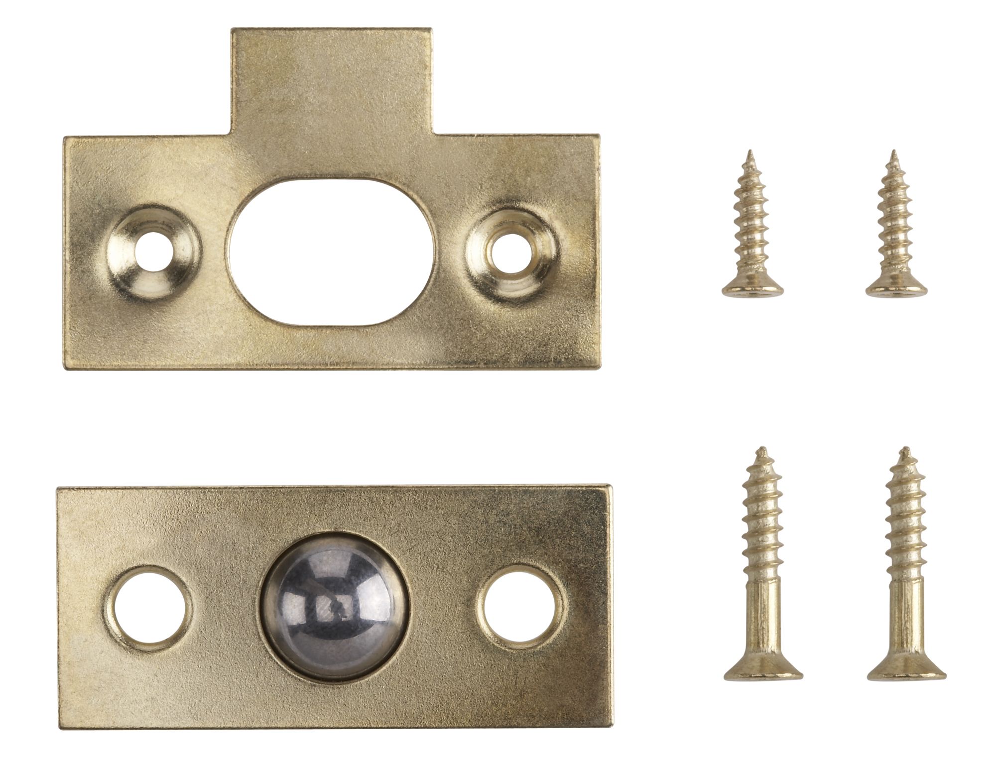 Brass-plated Bales catch (W)18mm