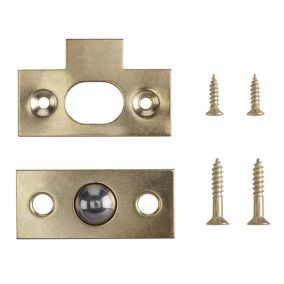 Brass-plated Bales catch (W)18mm