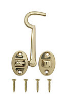 Brass-plated Cabin hook, (L)100mm