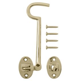 10 Inch Hook and Eye Latch Grey Cabin Patio Door Hook and Eye