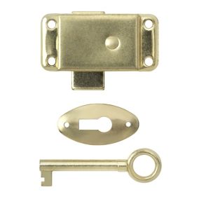 Brass-plated Cabinet catch (W)25mm