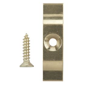 Brass-plated Metal Turnbutton catch (W)10mm