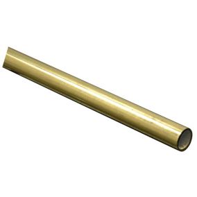 Brass Round Tube, (L)1m (Dia)20mm (T)0.3mm