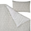 Braxton Geometric Grey Single Duvet cover & pillow case set