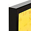 Breaking bad Black & yellow Framed print (H)930mm (W)630mm