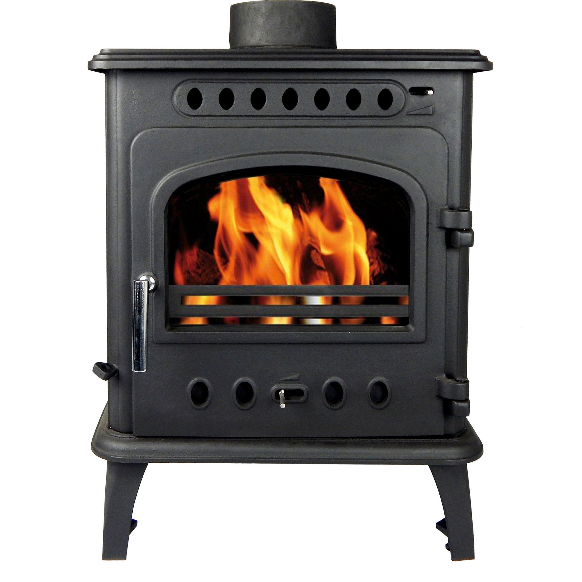 Breeze Breeze Black 8kW Solid fuel Stove DIY at B&Q