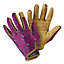 Briers Polyester (PES) Purple Gardening gloves, Medium