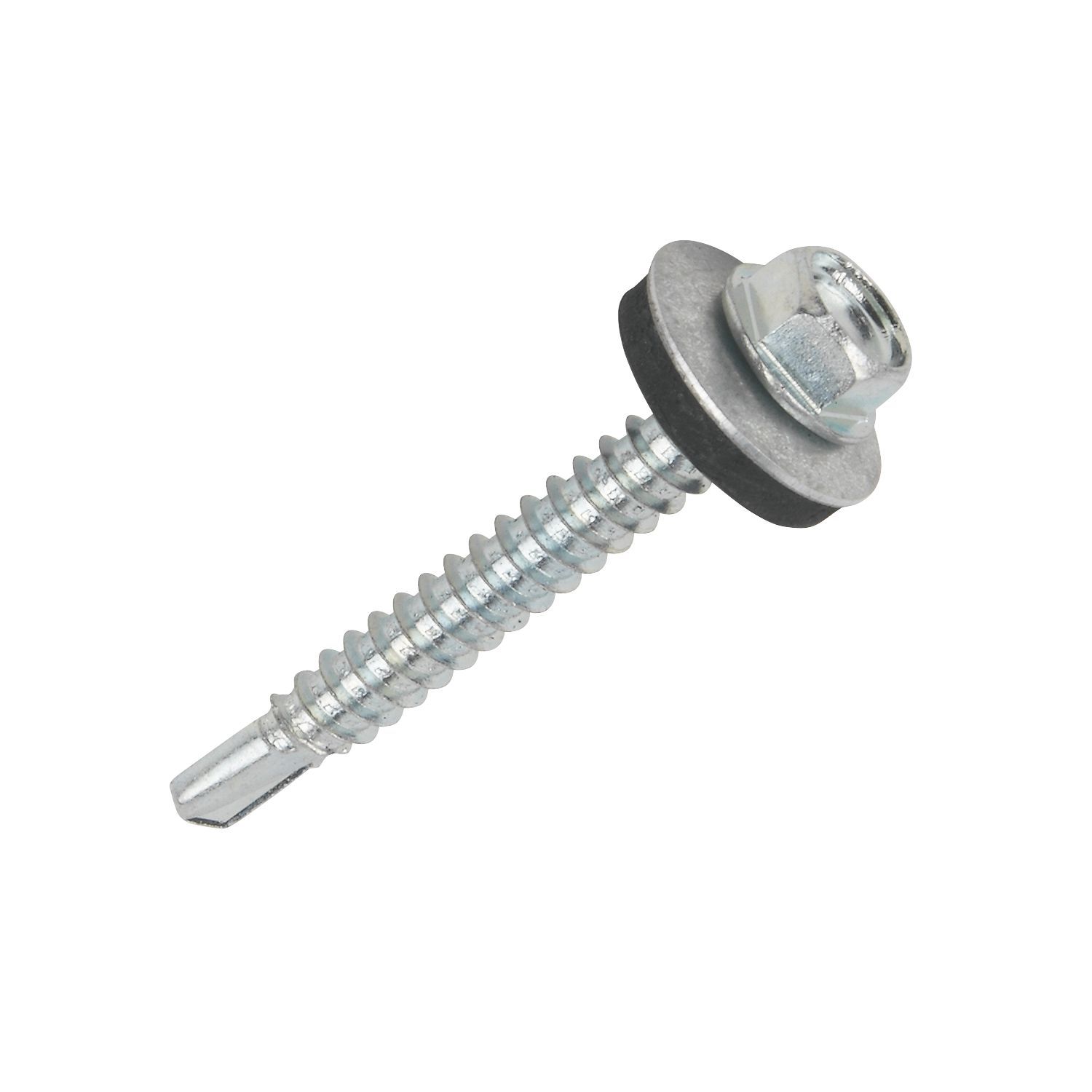 Bright zinc-plated Screw (Dia)5.5mm (L)32mm, Pack of 100