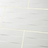 Brindisie White Satin Rectangle Concrete effect Ceramic Wall Tile Sample