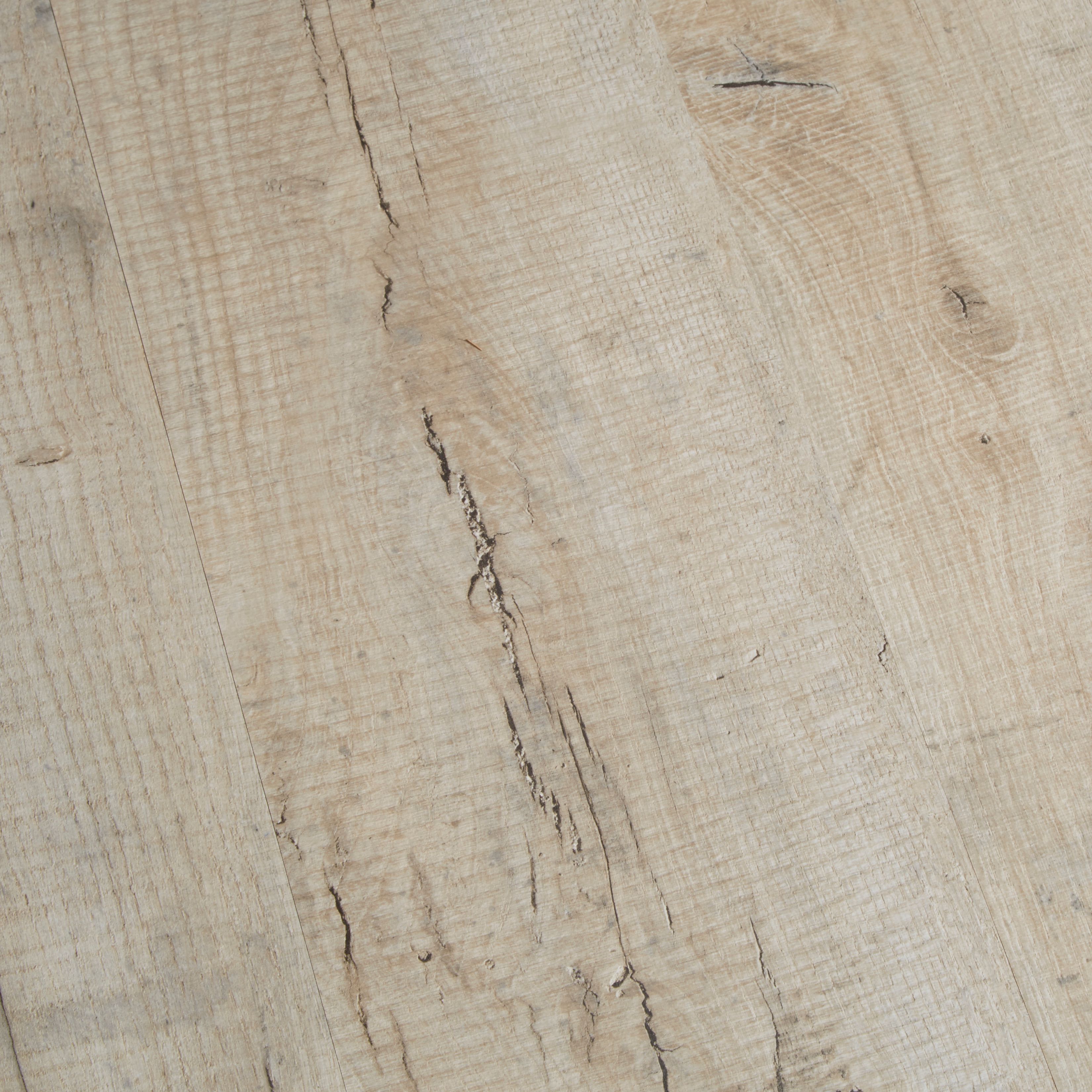 Brisbane Grey Gloss Oak effect Laminate Flooring Sample - 4
