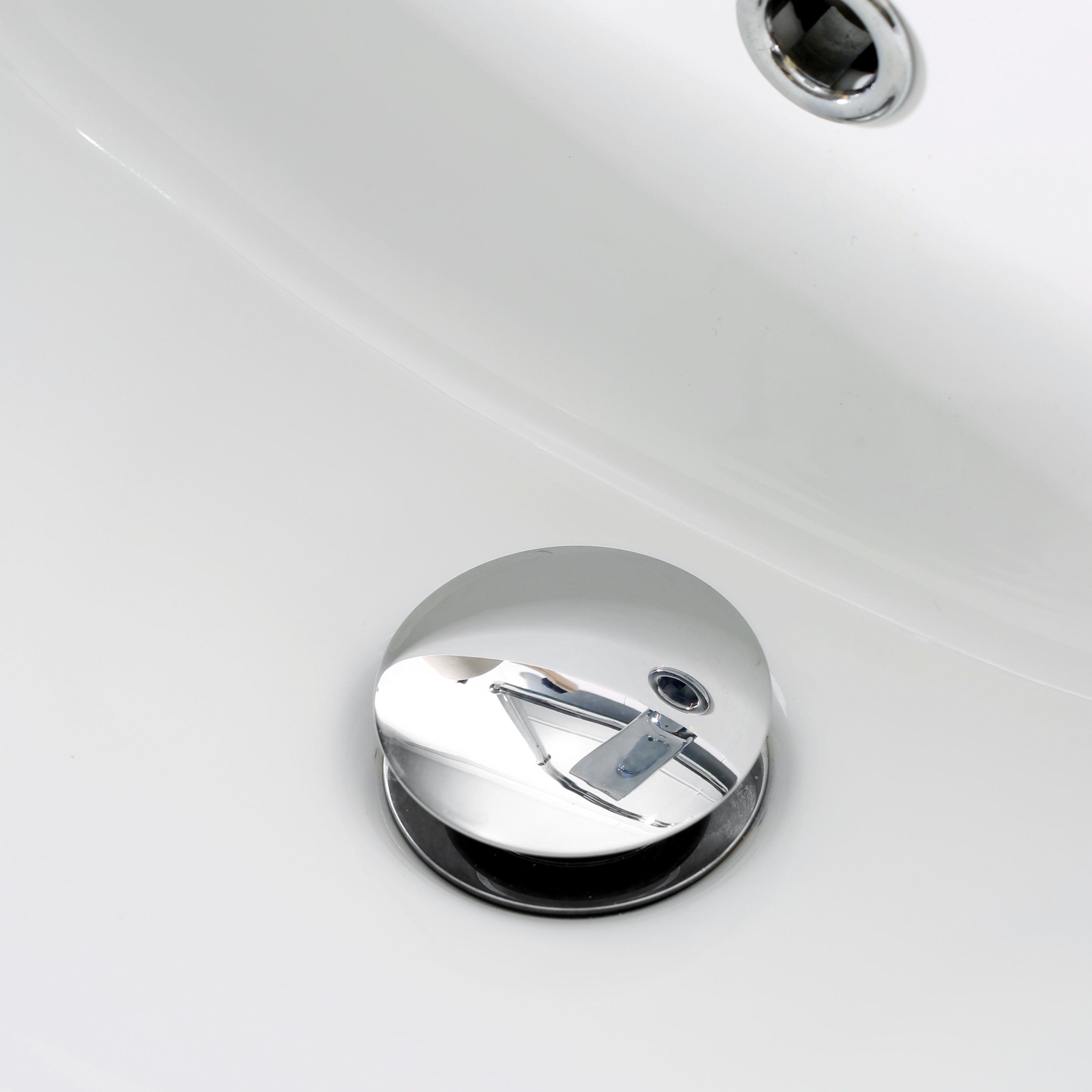 Bristan Chrome effect Brass 115mm Click clack Slotted Waste (Dia)66mm