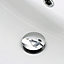 Bristan Chrome-plated Chrome effect Slotted Click clack Basin Waste (Dia)31.75mm - (Dia)32mm