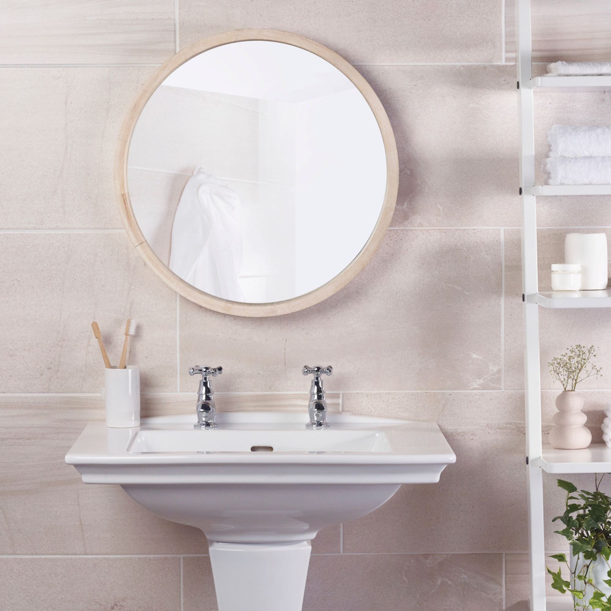 Bristan Colonial Chrome effect Traditional Double Basin Pillar Tap