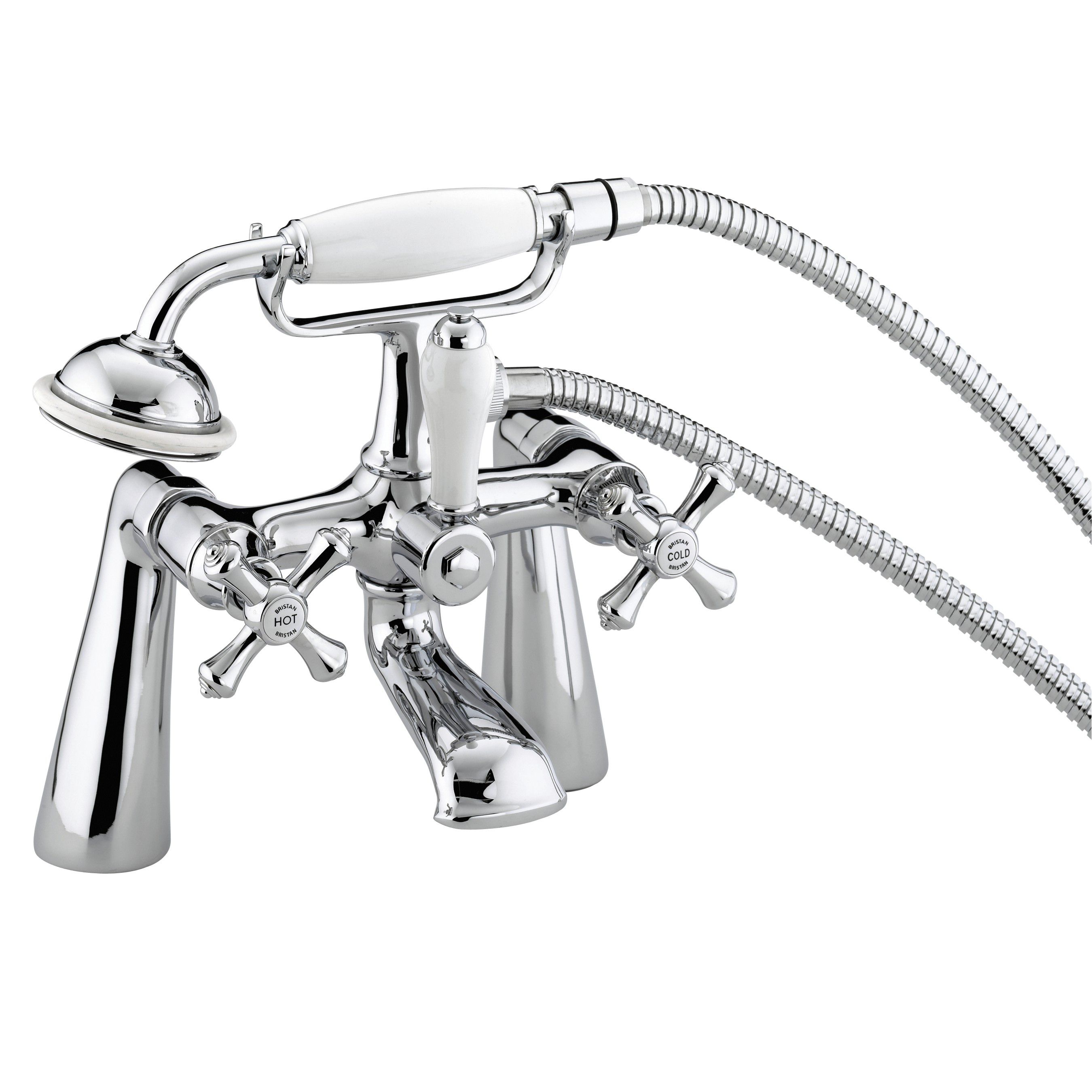 Bristan Corinth Chrome effect Deck-mounted 2 Tap-hole Shower mixer Tap
