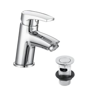 Bristan Divine Small Chrome effect Basin Mono mixer Tap