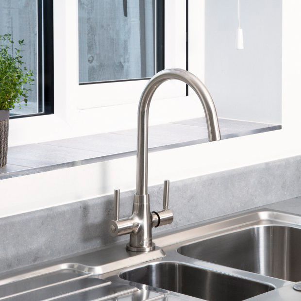 Bristan Einhebel-Küchenarmatur Mit Zitronen-Design – Gebürstetes Nickel Für Modernen Look