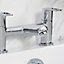 Bristan Mercury Chrome effect Rim-mounted Manual Double Bath Filler Tap