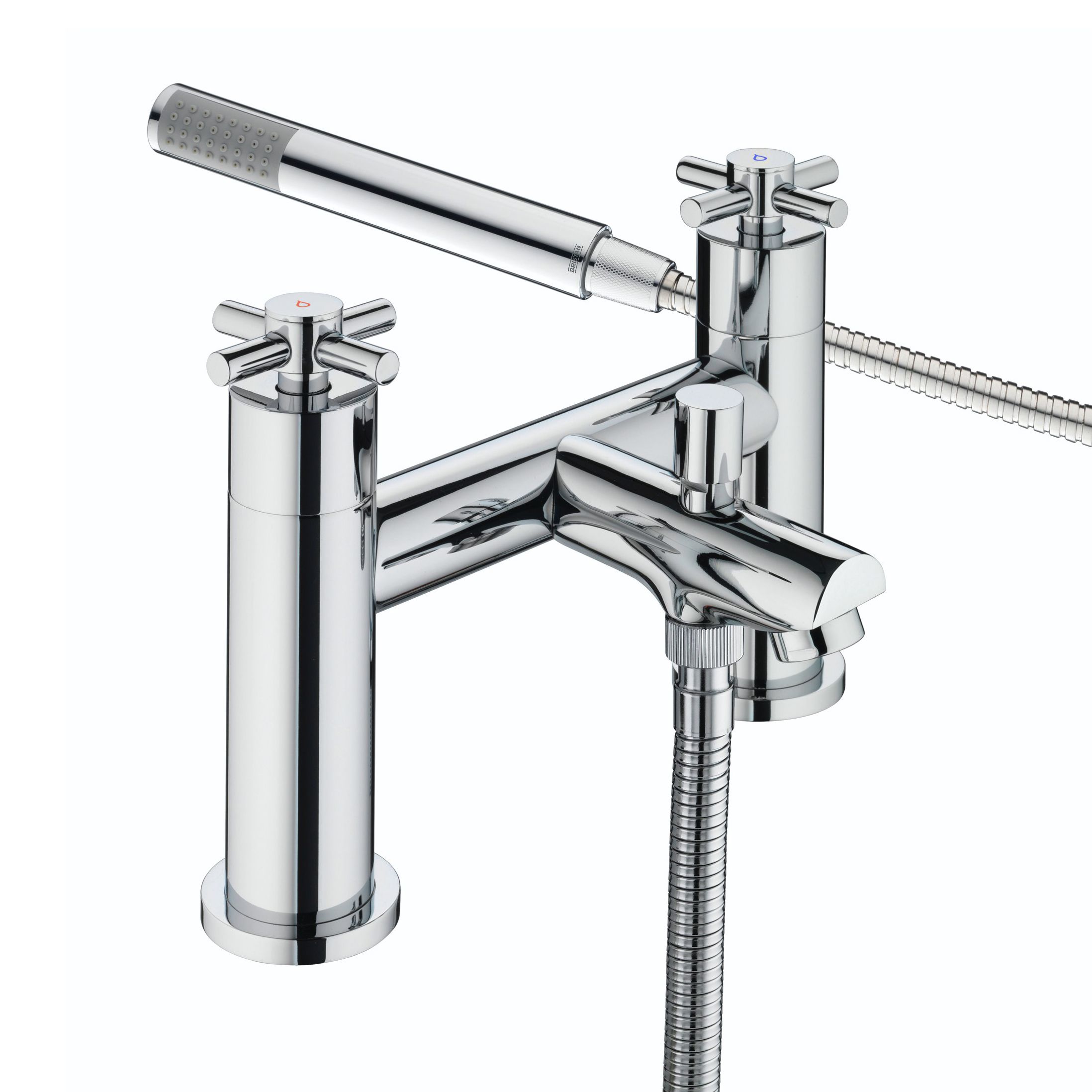 Bristan Nurture Polished Chrome effect Rim-mounted (2TH) Shower mixer Tap