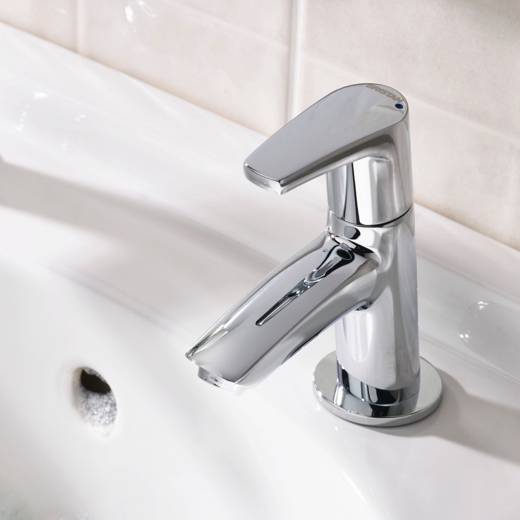Bristan Orta Chrome effect Contemporary Double Basin Pillar Tap