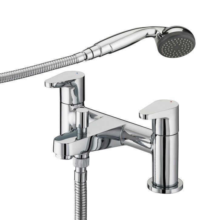 Bristan Quest Chrome effect Bath Shower mixer Tap DIY at B&Q