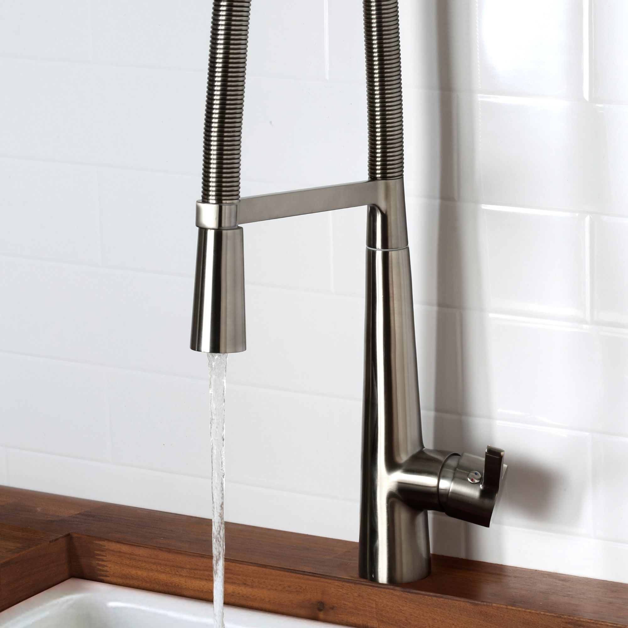 Bristan Saffron Nickel effect Kitchen Mixer Tap