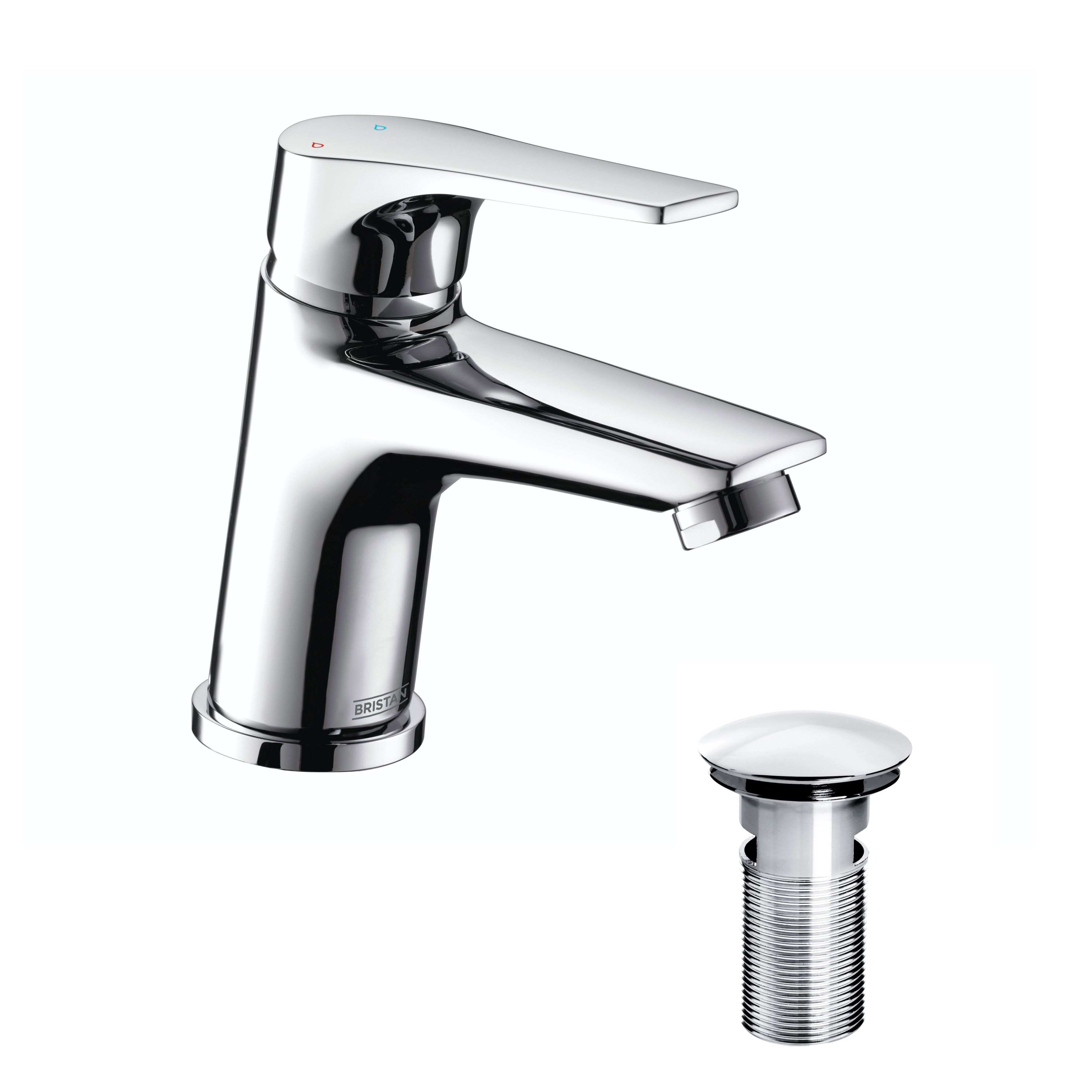 Bristan Vector Standard Chrome effect Basin Mixer Tap