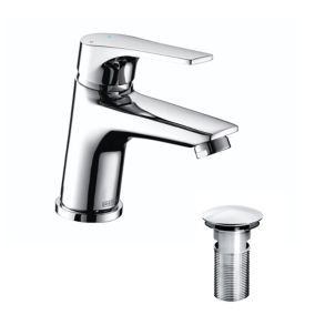 Bristan Vector Standard Chrome effect Manual Basin Mixer Tap