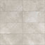 Bristol Grey Matt Glazed Tile Marble effect Porcelain Wall & floor Tile, Pack of 6, (L)600mm (W)300mm