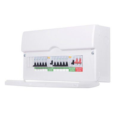 British General 13-way Consumer unit with 100A mains switch