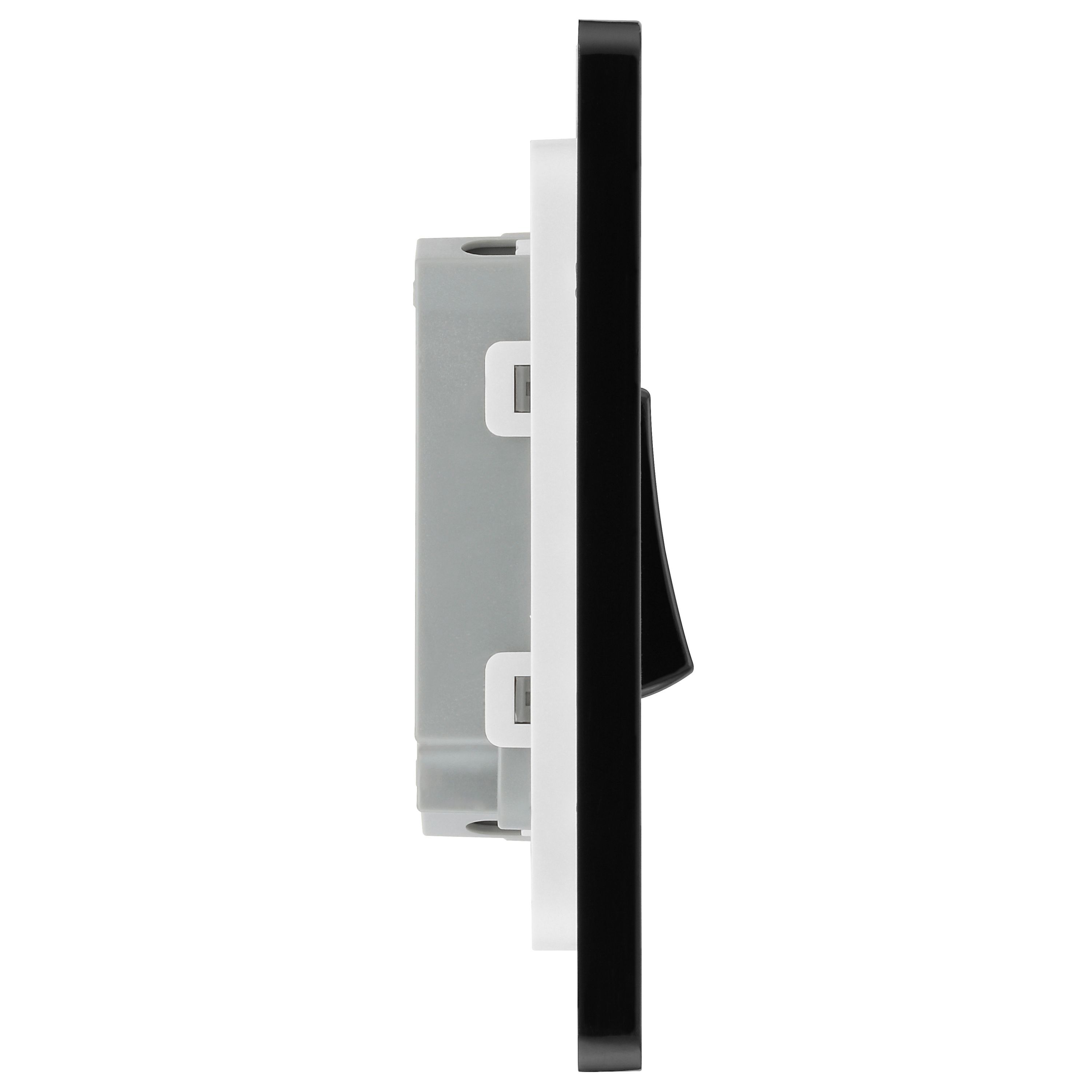 British General 20A 2 way 2 gang Double light Screwless Switch Gloss Copper effect - 6