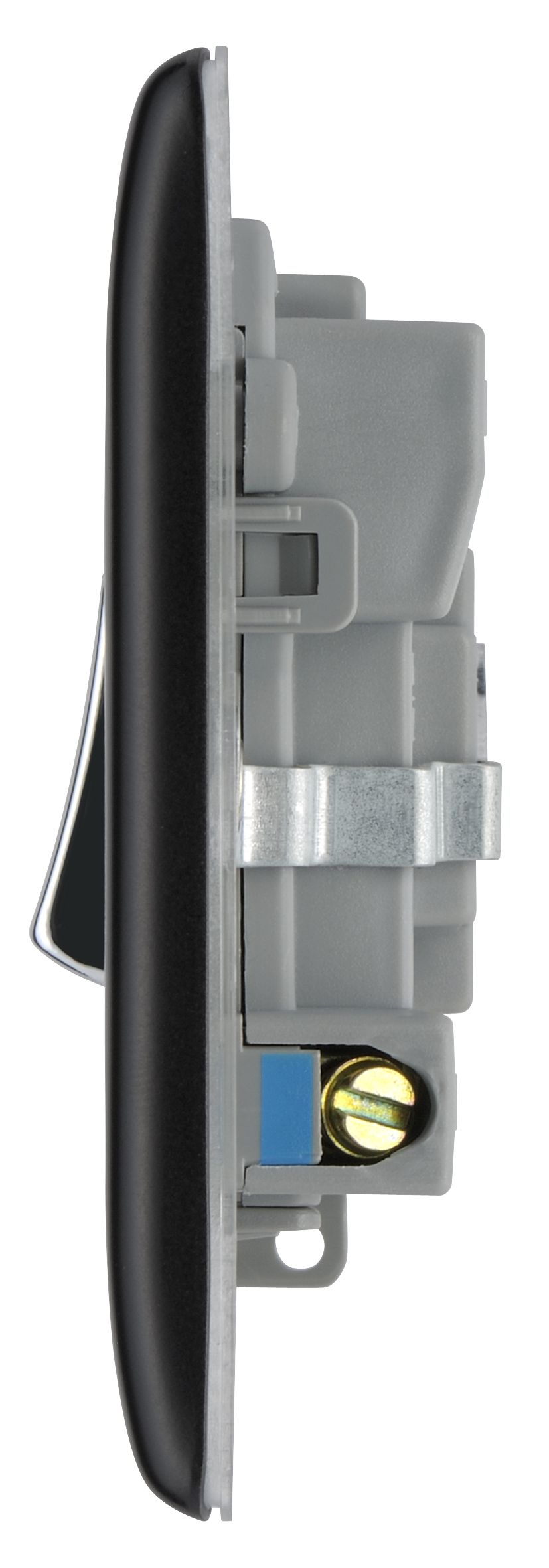 British General Black 13A Raised profile Screwed Switched Fused connection unit