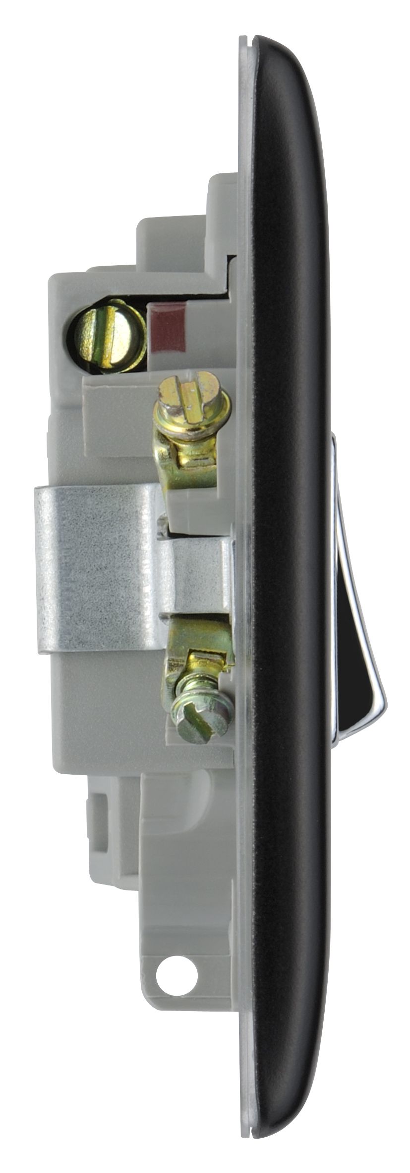 British General Black 13A Raised profile Screwed Switched Fused connection unit